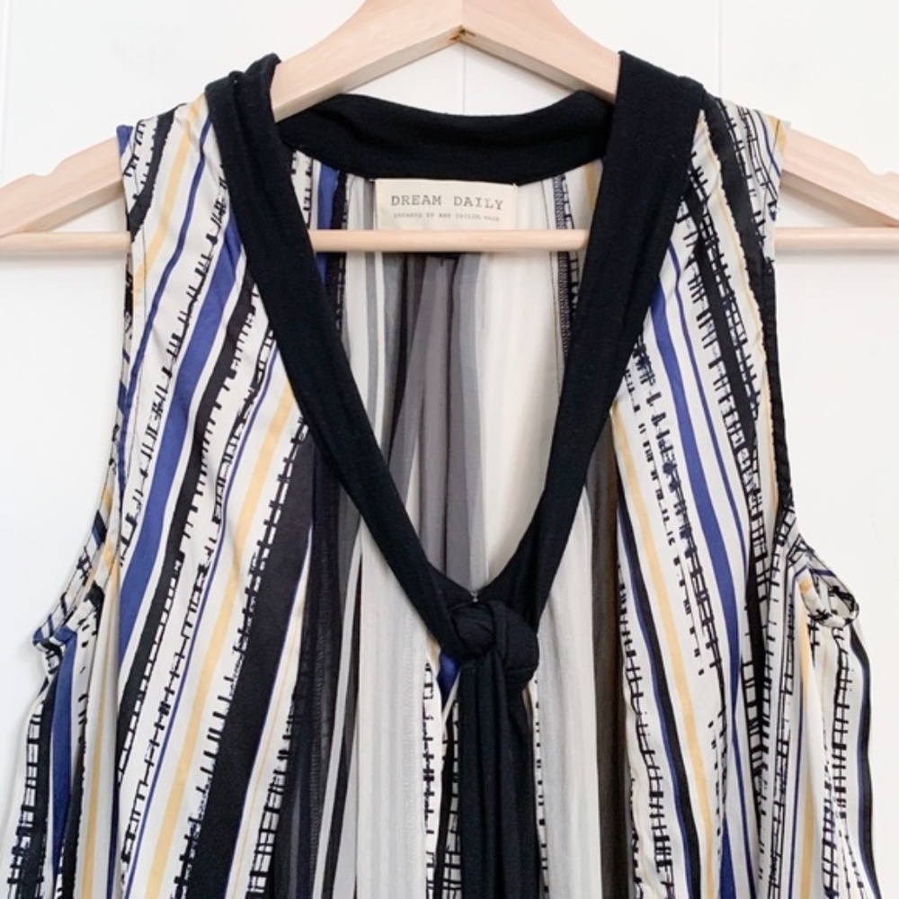 Anthropology Dream Daily 100% Silk Sheer Tank